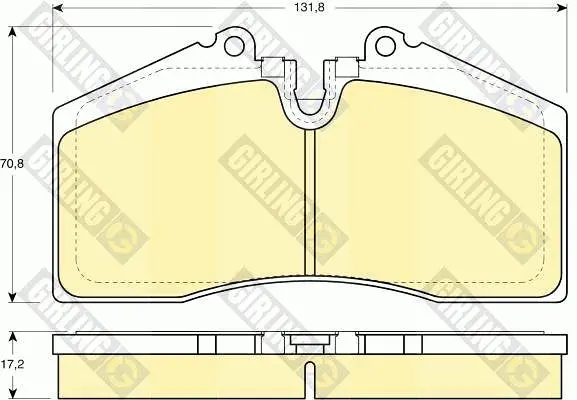 комплект спирачно феродо, дискови спирачки GIRLING             
