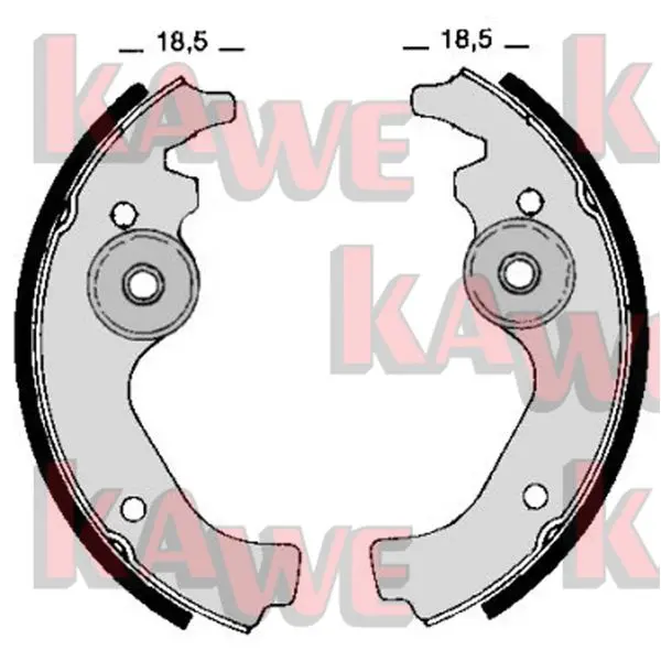 комплект спирачна челюст KAWE                