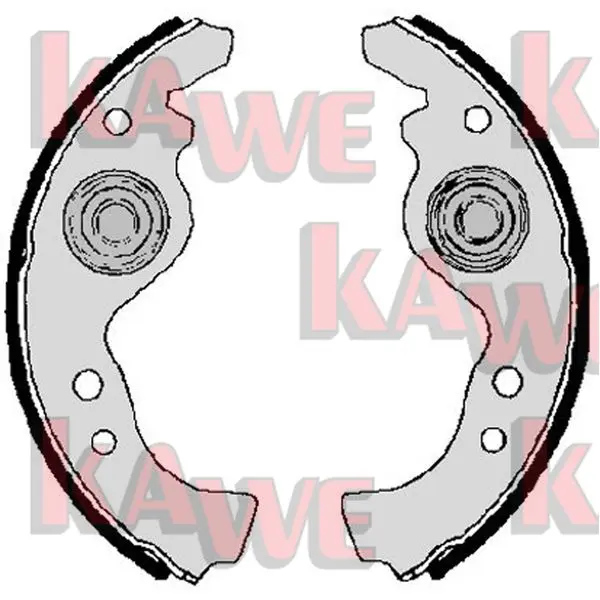 комплект спирачна челюст KAWE                