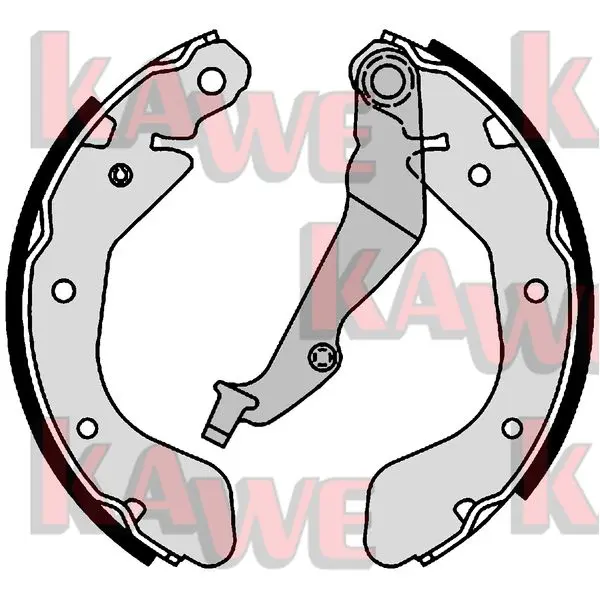 комплект спирачна челюст KAWE                