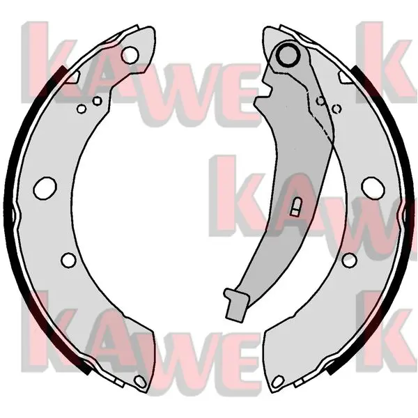 комплект спирачна челюст KAWE                
