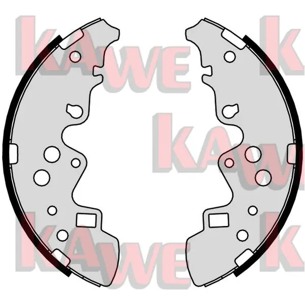 комплект спирачна челюст KAWE                