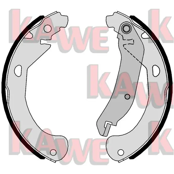 комплект спирачна челюст KAWE                