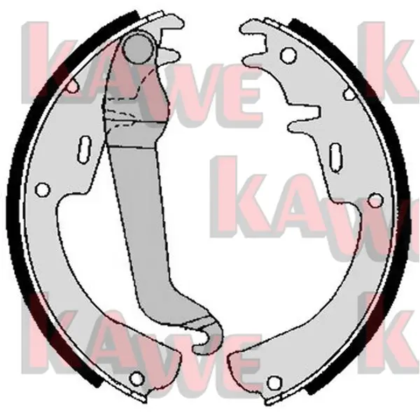 комплект спирачна челюст KAWE                