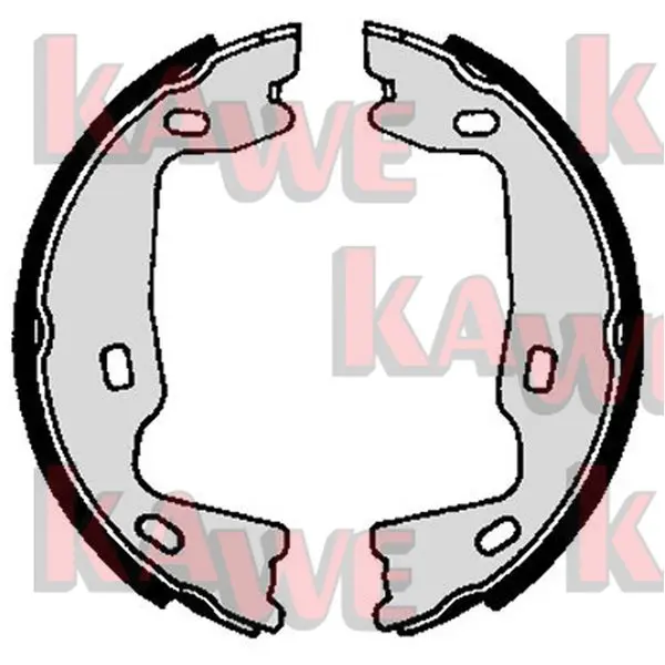 комплект спирачна челюст, ръчна спирачка KAWE                