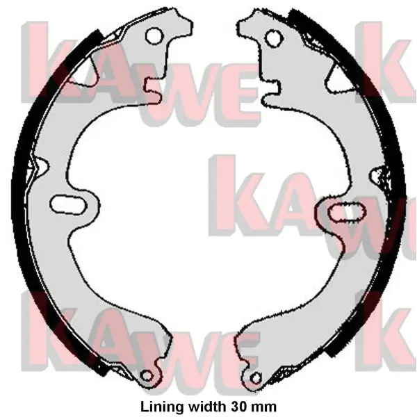 комплект спирачна челюст KAWE                