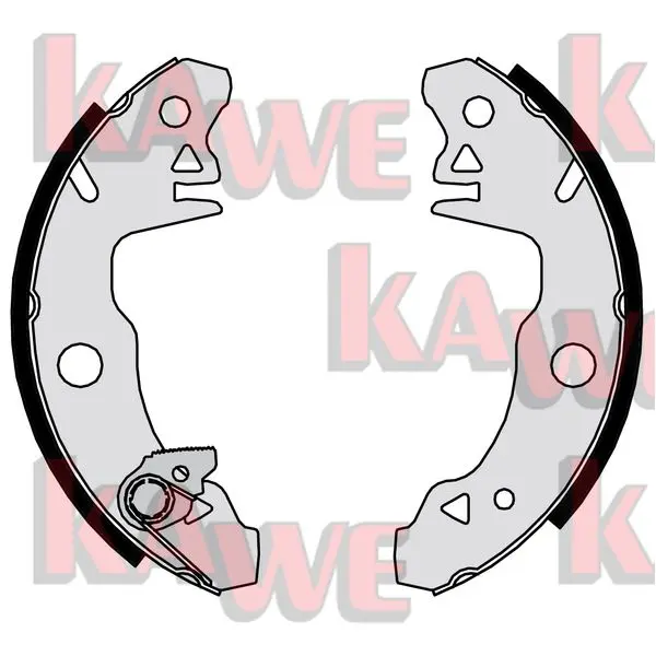 комплект спирачна челюст KAWE                
