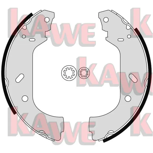 комплект спирачна челюст KAWE                