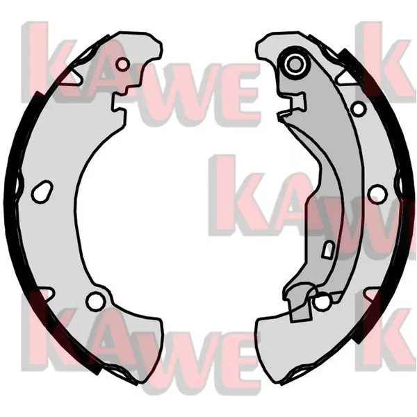 комплект спирачна челюст KAWE                
