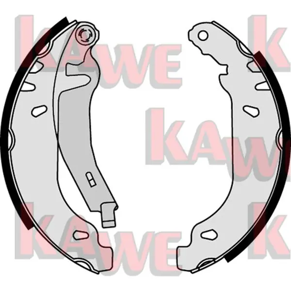 комплект спирачна челюст KAWE                