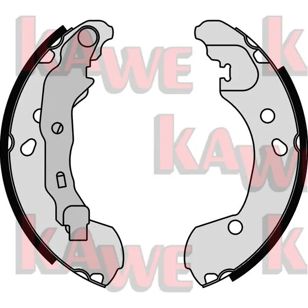 комплект спирачна челюст KAWE                