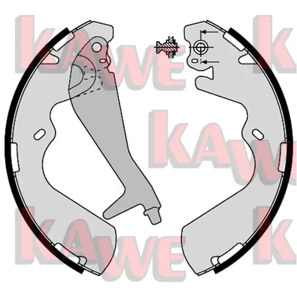 комплект спирачна челюст KAWE                