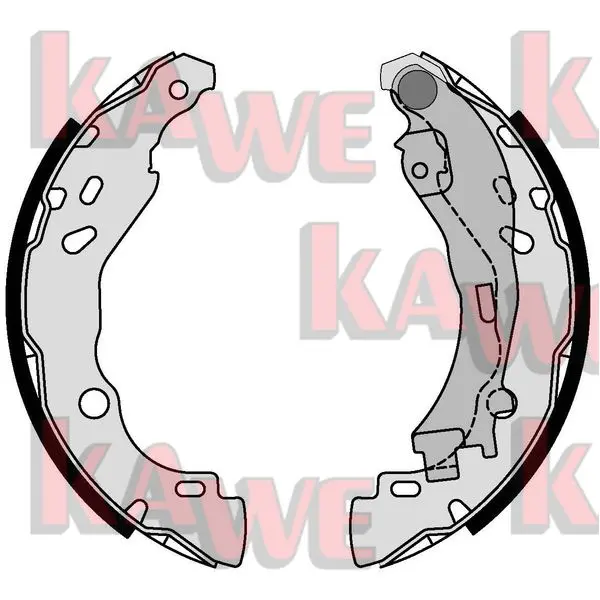 комплект спирачна челюст KAWE                