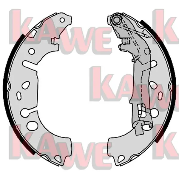 комплект спирачна челюст KAWE                