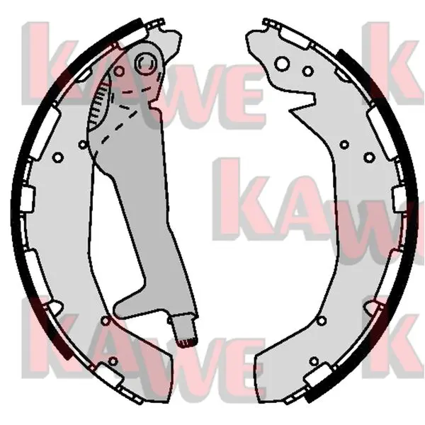 комплект спирачна челюст KAWE                