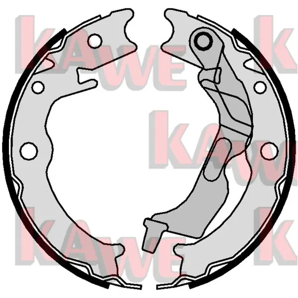 комплект спирачна челюст, ръчна спирачка KAWE                