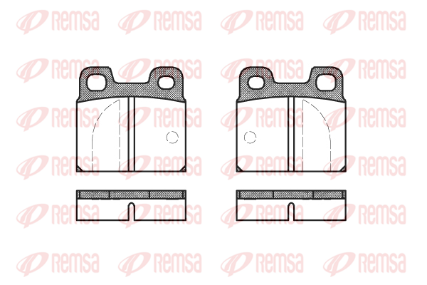 комплект спирачно феродо, дискови спирачки KAWE                