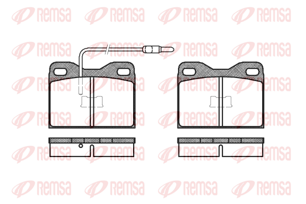 комплект спирачно феродо, дискови спирачки KAWE                