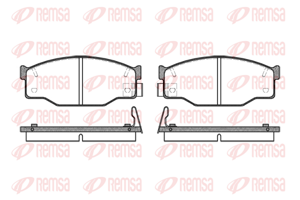 комплект спирачно феродо, дискови спирачки KAWE                