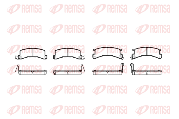 комплект спирачно феродо, дискови спирачки KAWE                