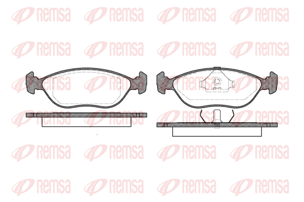 комплект спирачно феродо, дискови спирачки KAWE                