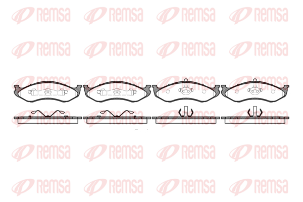 комплект спирачно феродо, дискови спирачки KAWE                