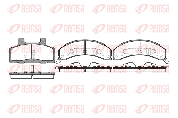 комплект спирачно феродо, дискови спирачки KAWE                