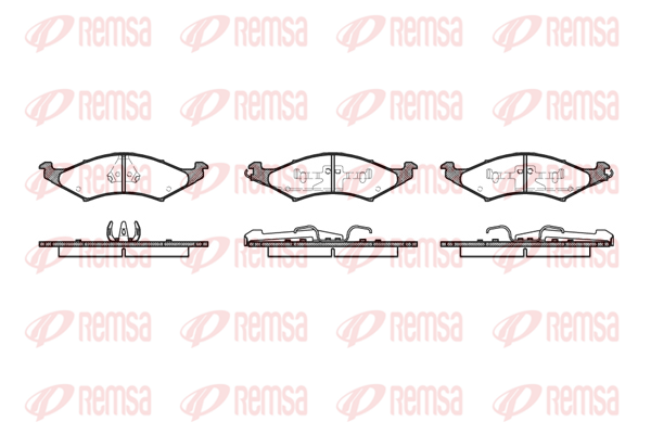 комплект спирачно феродо, дискови спирачки KAWE                