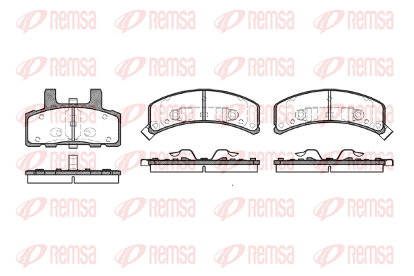 комплект спирачно феродо, дискови спирачки KAWE                