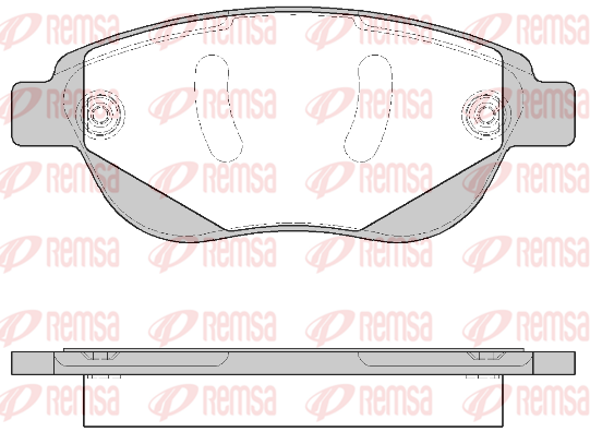 комплект спирачно феродо, дискови спирачки KAWE                