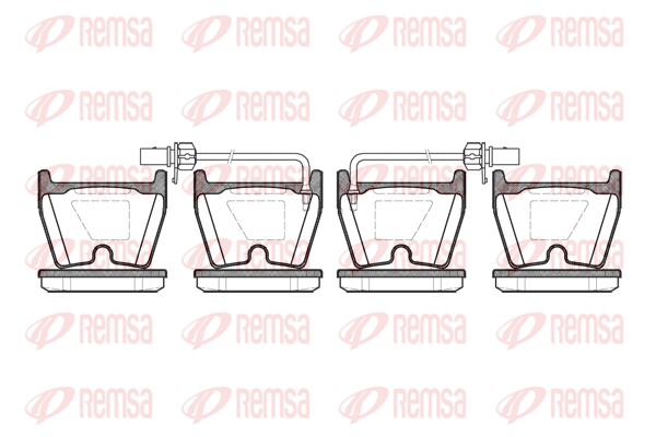 комплект спирачно феродо, дискови спирачки KAWE                