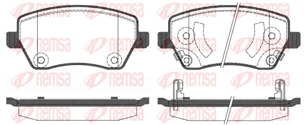 комплект спирачно феродо, дискови спирачки KAWE                