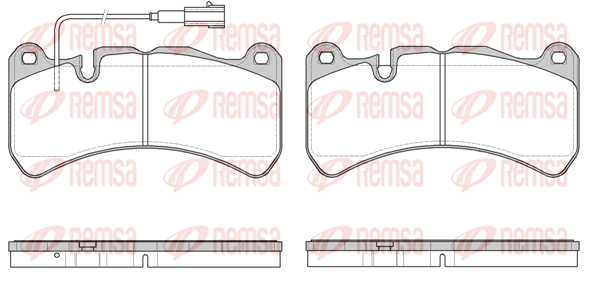 комплект спирачно феродо, дискови спирачки KAWE                