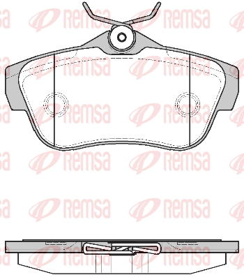 комплект спирачно феродо, дискови спирачки KAWE                