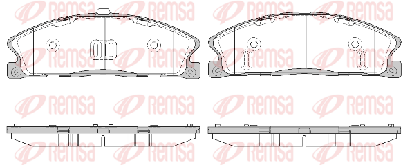 комплект спирачно феродо, дискови спирачки KAWE                