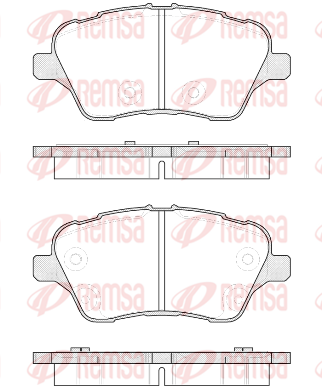 комплект спирачно феродо, дискови спирачки KAWE                