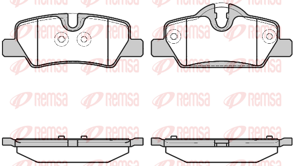 комплект спирачно феродо, дискови спирачки KAWE                