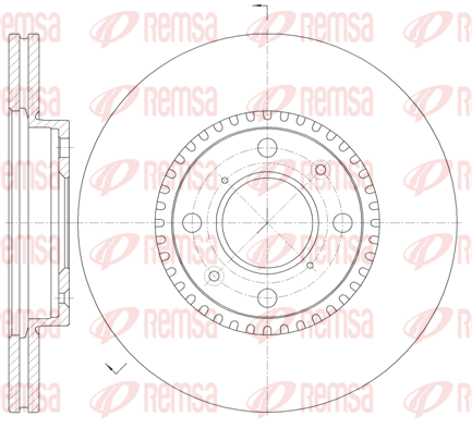 спирачен диск KAWE                