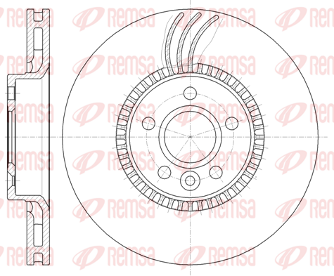 спирачен диск KAWE                