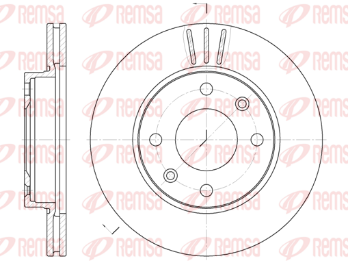 спирачен диск KAWE                