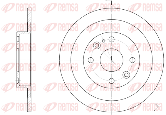 спирачен диск KAWE                