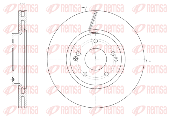 спирачен диск KAWE                