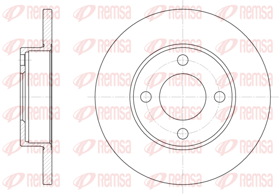 спирачен диск KAWE                