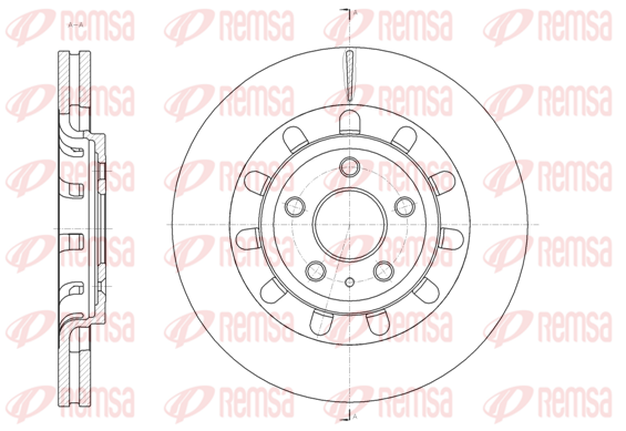 спирачен диск KAWE                