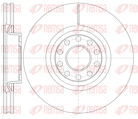 спирачен диск KAWE                