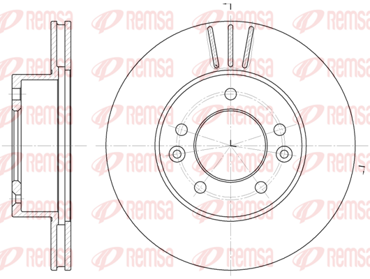 спирачен диск KAWE                