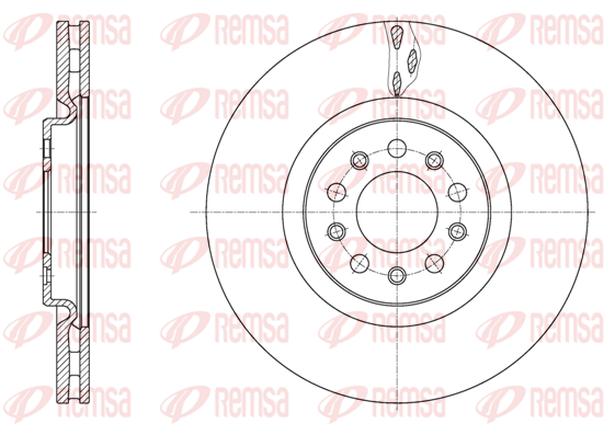 спирачен диск KAWE                