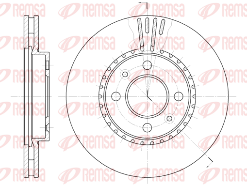 спирачен диск KAWE                