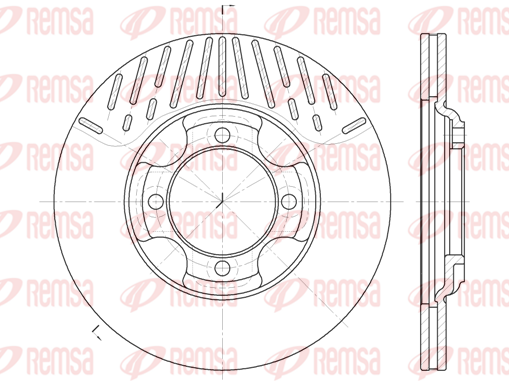 спирачен диск KAWE                