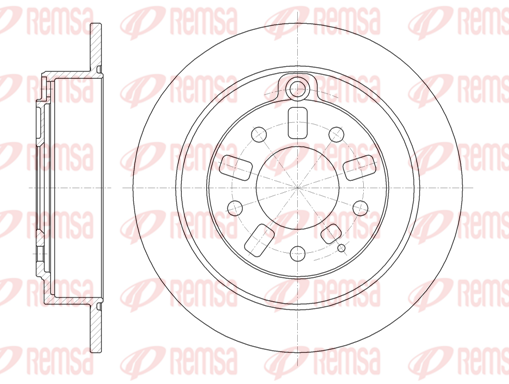 спирачен диск KAWE                